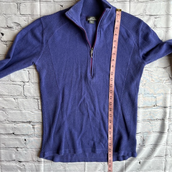 VTG Y2K Eddie Bauer Womens Large Purple Sweater - Picture 9 of 12